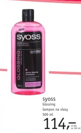 Syoss Glossing, šampon na vlasy