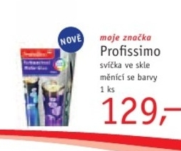 Profissimo, svíčka ve skle