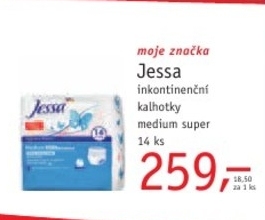 Jessa, inkontinenční kalhotky medium super