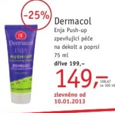 Dermacol Enja Push up, zpevňující péče na dekolt a poprsí