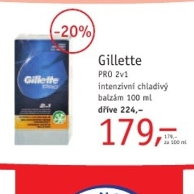 Gillette PRO 2v1, intenzivní chladivý balzám