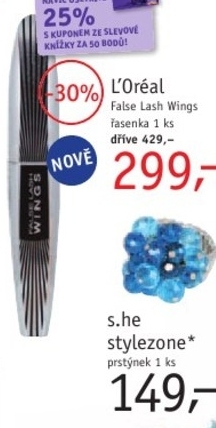 L´Oréal False lash Wings, řasenka