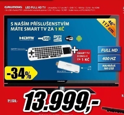 televizor FULL HD GRUNDIG 400HZ