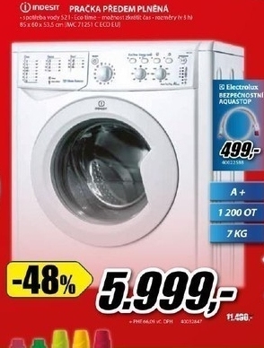 automatická pračka INDESIT 1200ot/min 