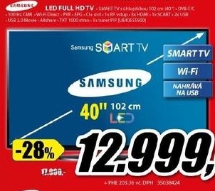 SMART WiFi televizor SAMSUNG 