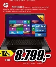 notebook HP 4 GB LED 15.6\