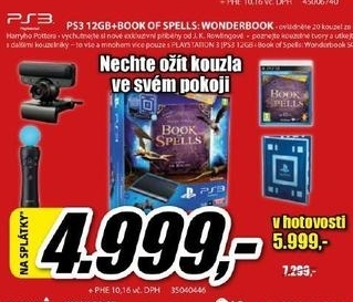 PS3 BOOK OF SPELLS, herní konzole