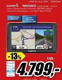 GARMIN GPS navigace s turistickou mapou