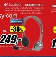 LOGITECH, sluchátka s mikrofonem