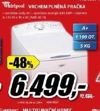 automatická pračka WHIRLPOOL 11 ot/min