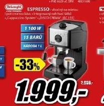 ESPRESSO DeLonghi 1100W