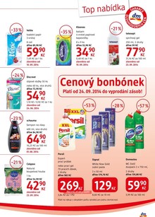 akční leták dm drogerie 24.9.2014-31.10.2014