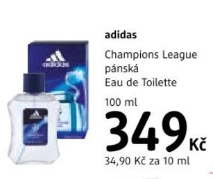 Adidas Champions League, pánská Eau de Toilette
