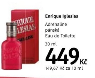Enrique Iglesias Adrenaline, pánská Eau de Toilette