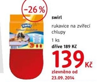 Swirl, rukavice na zvířecí chlupy