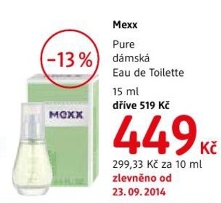 Mexx Pure, dámská eau de toilette