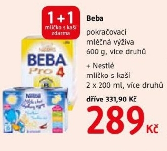 BeBa, pokračovací mléčná výživa