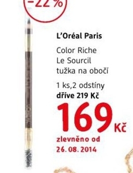 L´Oréal Color Riche Le Sourcil, tužka na obočí