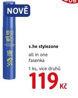 s.he stylezone all in one, řasenka