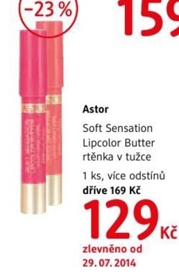 Astor Soft Sensation Lipcolor Butter, rtěnka