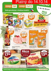 akční leták COOP 1.10.2014-14.10.2014