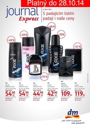 akční leták dm drogerie 8.10.2014-28.10.2014