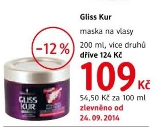 Gliss Kur, maska na vlasy