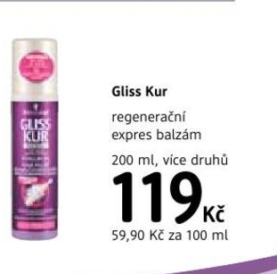 Gliss Kur, regenerační expres balzám