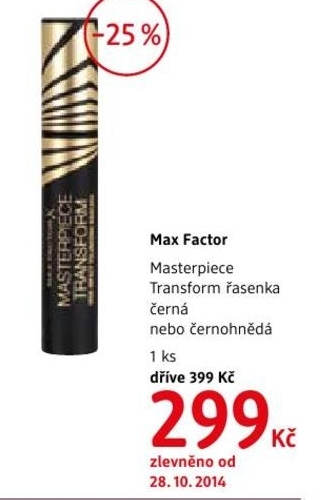 Max Factor Masterpiece Transform, řasenka