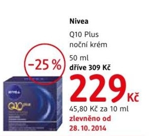 Nivea Q10 Plus, noční krém