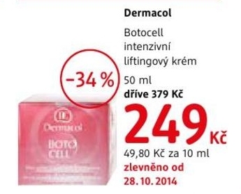 Dermacol Botocell, intenzivní liftingový krém