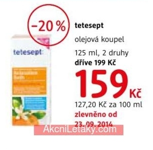 Tetesept, olejová koupel