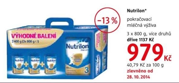 Nutrilon, pokračovací mléčná výživa