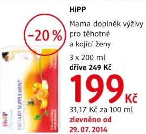 Hipp Mama, doplněk pro těhotné a kojící ženy
