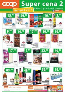 akční leták COOP 1.11.2014-30.11.2014