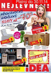 akční leták IDEA nábytek 15.11.2014-30.11.2014