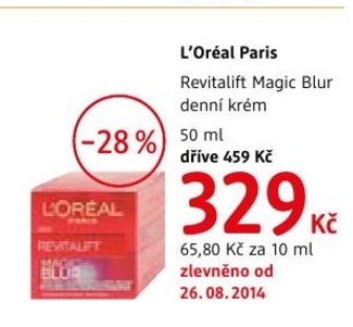 L´Oréal Paris Revitalift Magic Blur, denní krém
