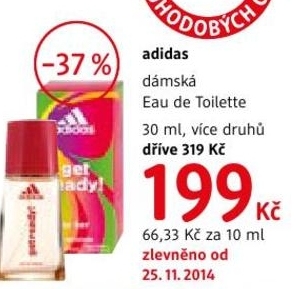 Adidas, dámská Eau de Toilette