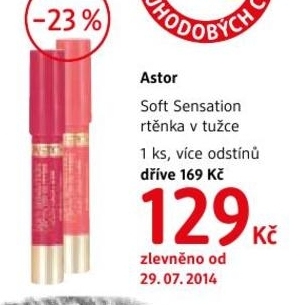 Astor Soft Sensation, rtěnka v tužce
