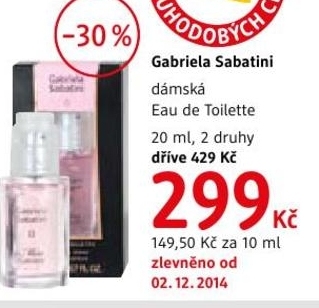 Gabriela Sabatini, Eau de Toilette
