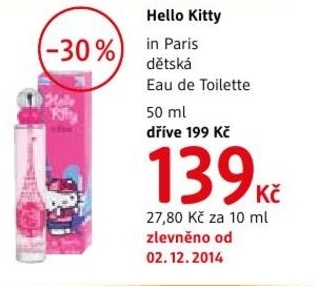 Hello Kitty in Paris, Eau de Toilette
