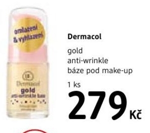 Dermacol Gold Anti Wrinkle, báze pod make up