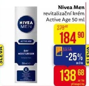 Nivea Men Active Age, revitalizační krém
