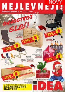 akční leták IDEA nábytek 15.12.2014-31.12.2014
