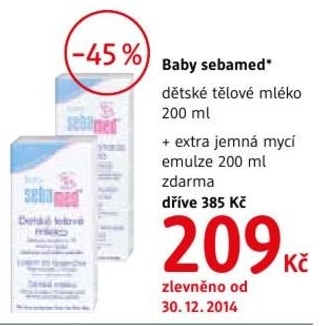 Baby Sebamed, dětské tělové mléko
