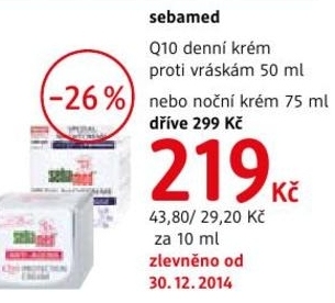 Sebamed Q10, denní krém proti vráskám