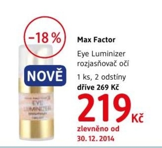 Max Factor Eye Luminizer, rozjasňovač očí