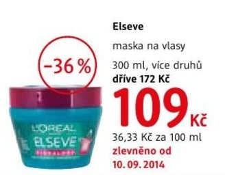 Elseve, maska na vlasy