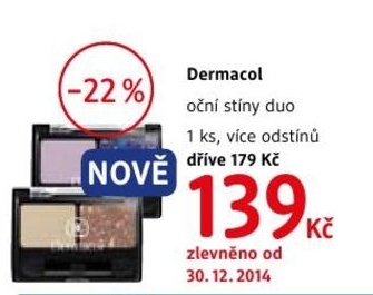 Dermacol, oční stíny duo