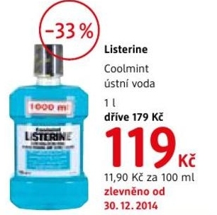 Listerine Coolmint, ústní voda